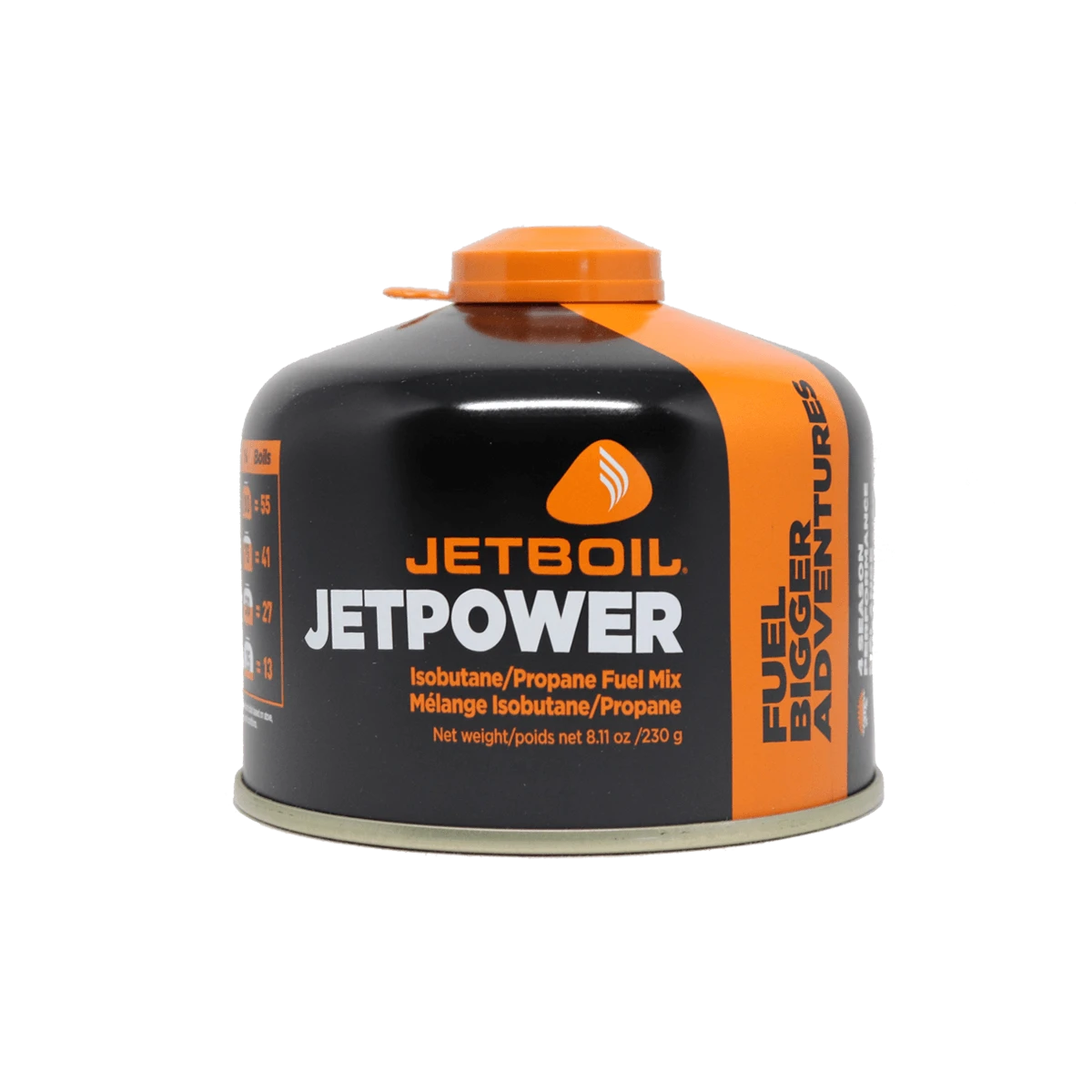 JetBoil Jetpower Gas Fuel Canister - 230g 3 JetBoil Jetpower Gas Fuel Canister - 230g
