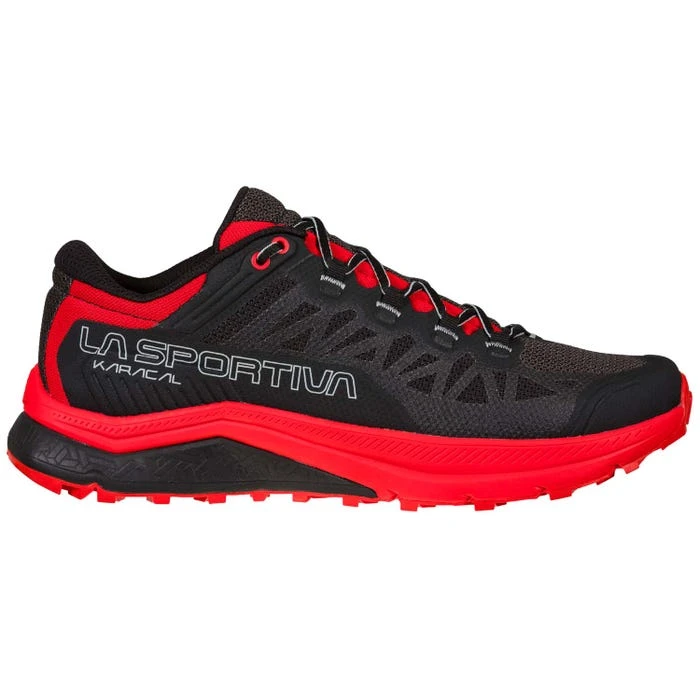 La Sportiva Karacal Mens Trail Running Shoe - Black/Goji 4 La Sportiva Karacal Mens Trail Running Shoe - Black/Goji - Image 2