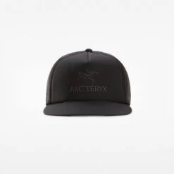 ArcTeryx Logo Flat Brim Trucker Hat 11 ArcTeryx Logo Flat Brim Trucker Hat -Outdoor Research Store Arcteryx Logo Trucker Flat Hat Black 1