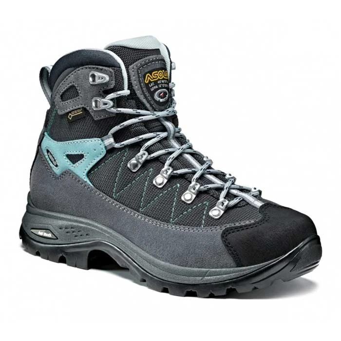 Asolo Finder GV Womens Hiking Boot - Grey/Gunmetal/Pool Side 3 Asolo Finder GV Womens Hiking Boot - Grey/Gunmetal/Pool Side