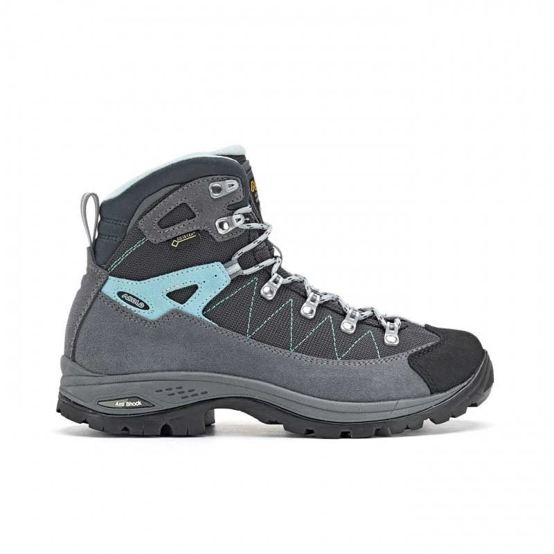 Asolo Finder GV Womens Hiking Boot - Grey/Gunmetal/Pool Side 5 Asolo Finder GV Womens Hiking Boot - Grey/Gunmetal/Pool Side - Image 3