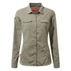 Craghoppers NosiLife Adventure II Womens Long Sleeve Shirt -Outdoor Research Store Craghoppers NosiLife Adventure II Long Sleeved Womens Shirt Mushroom 336829 1