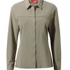 Craghoppers NosiLife Pro Womens Long Sleeve Shirt - Mushroom