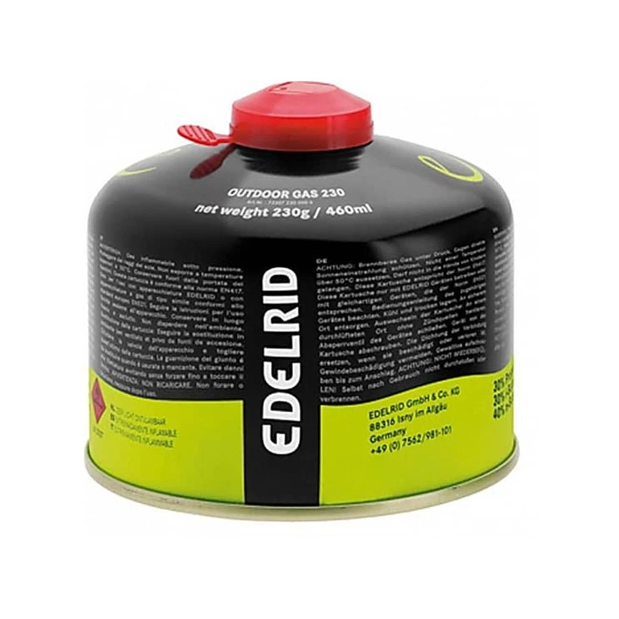 Edelrid Outdoor Gas Fuel Canister - 230g 3 Edelrid Outdoor Gas Fuel Canister - 230g