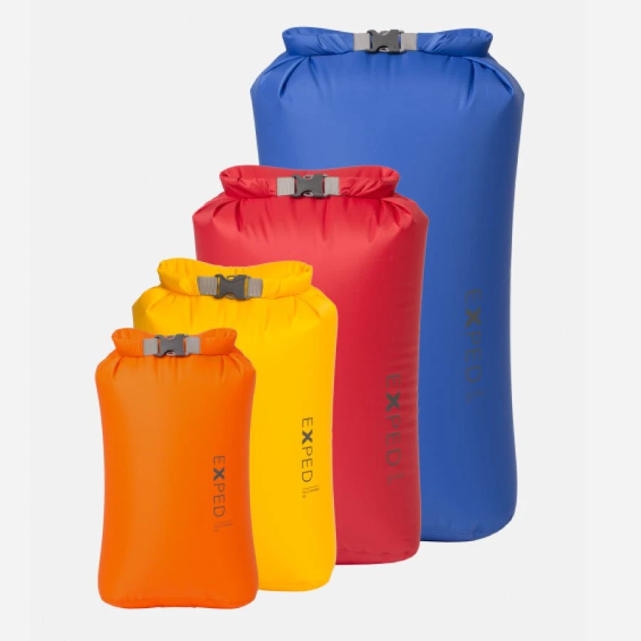 Exped Fold Dry Bag Set BS - 4 Pack XS-L 3 Exped Fold Dry Bag Set BS - 4 Pack XS-L