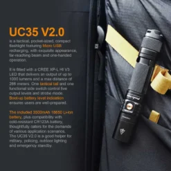 Fenix UC35 V2.0 Rechargeable LED Torch -Outdoor Research Store Fenix UC35 V2.0 LED Torch 04