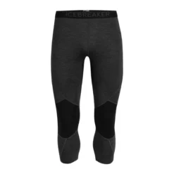 Icebreaker 260 Zone Mens 3/4 Thermal Leggings -Outdoor Research Store Icebreaker 260 Zone Mens 3 4 Thermal Leggings Jet Heather Black 01