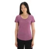 Icebreaker Sphere II Short Sleeve Scoop Womens T-Shirt 1 Icebreaker Sphere II Short Sleeve Scoop Womens T-Shirt -Outdoor Research Store Icebreaker Sphere II SS Scoop Womens Tee Go Berry Heather 01