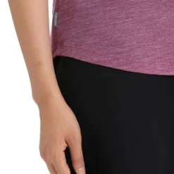 Icebreaker Sphere II Short Sleeve Scoop Womens T-Shirt -Outdoor Research Store Icebreaker Sphere II SS Scoop Womens Tee Go Berry Heather 05