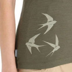 Icebreaker Tech Lite II Short Sleeve Scoop Womens T-Shirt - Swarming Shapes 15 Icebreaker Tech Lite II Short Sleeve Scoop Womens T-Shirt - Swarming Shapes -Outdoor Research Store Icebreaker Tech Lite II SS Scoop Swarming Shapes Loden 04