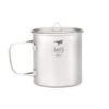 Keith Single Wall Titanium Mug With Folding Handle And Lid