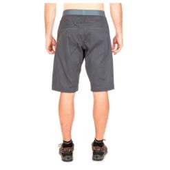 La Sportiva Flatanger Mens Shorts -Outdoor Research Store La Sportiva Flatanger Mens Shorts Carbon Slate Person Back 816861