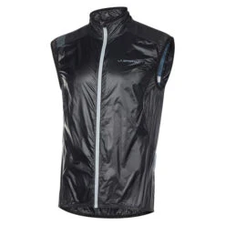 La Sportiva Blizzard Windbreaker Mens Vest -Outdoor Research Store La Sportiva Blizzard Windbreaker Vest Black Carbon 03
