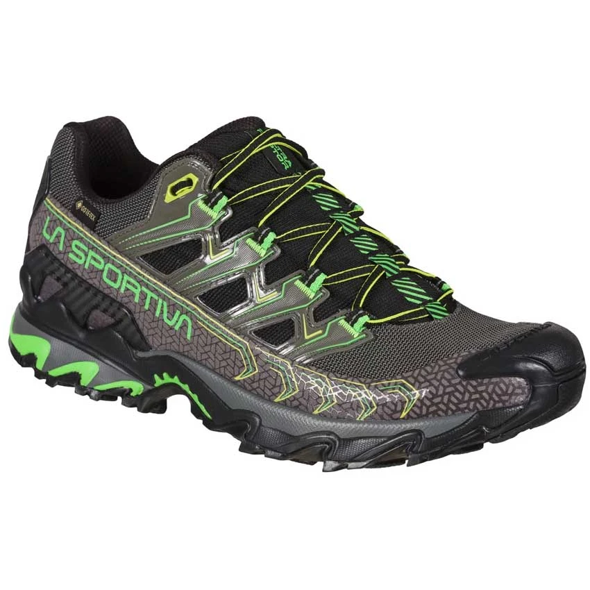 La Sportiva Ultra Raptor II GTX Mens Hiking Shoe - Metal/Flash Green 3 La Sportiva Ultra Raptor II GTX Mens Hiking Shoe - Metal/Flash Green