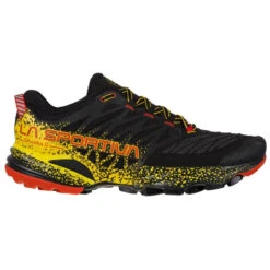 La Sportiva Akasha II Mens Trail Running Shoe - Black/Yellow 12 La Sportiva Akasha II Mens Trail Running Shoe - Black/Yellow -Outdoor Research Store LaSportiva AkashaIIM Black Yellow 04