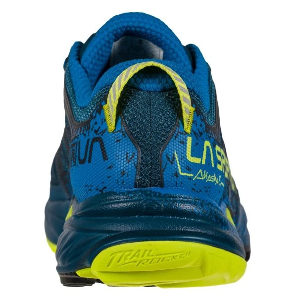 La Sportiva Akasha II Mens Trail Running Shoe - Storm Blue/Lime Punch 7 La Sportiva Akasha II Mens Trail Running Shoe - Storm Blue/Lime Punch - Image 5