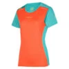La Sportiva Tracer Womens T-Shirt -Outdoor Research Store LaSportiva TracerT Shirt CherryTomato Lagoon 01