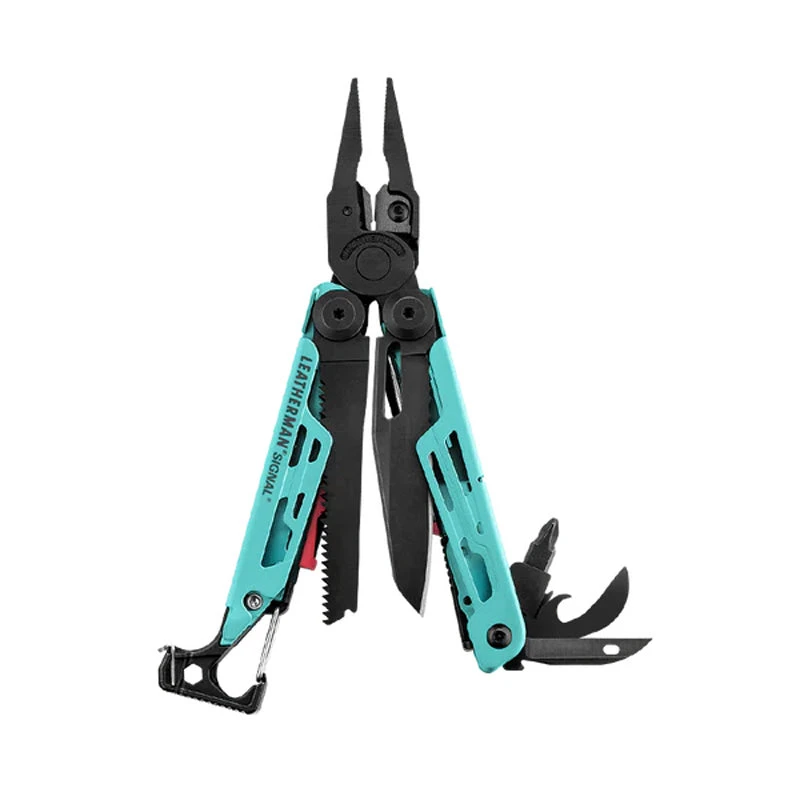Leatherman Signal Multi Tool W/ Nylon Sheath - Aqua 3 Leatherman Signal Multi Tool W/ Nylon Sheath - Aqua