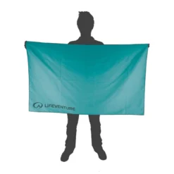 LifeVenture Recycled SoftFibre Trek Towel - Giant -Outdoor Research Store LifeVenture Recycled SoftFibre Trek Towel Giant Teal 02