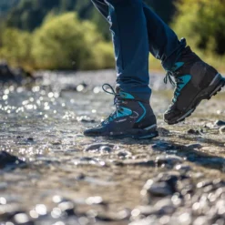 Lowa Mauria EVO GTX WXL Womens Hiking Boot - Anthracite/Turquoise -Outdoor Research Store LowaMauriaEVOGTX 01 1