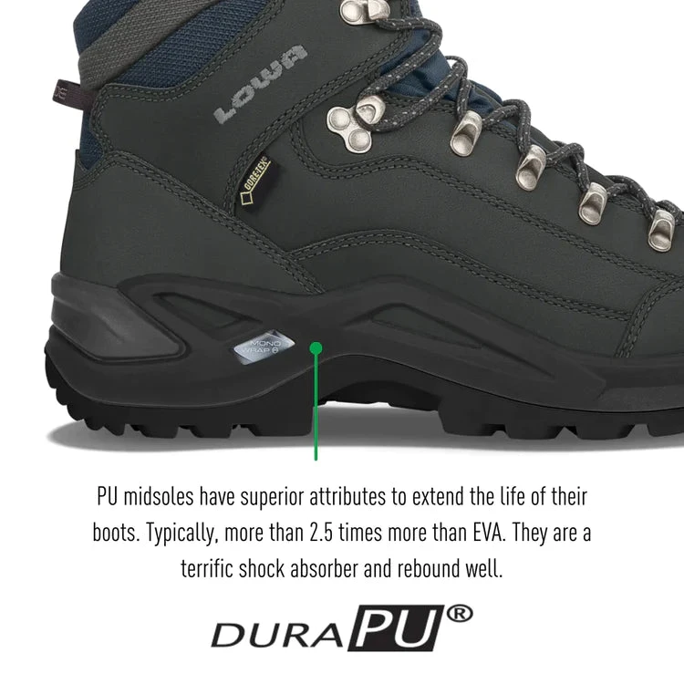 Lowa Renegade GTX MID Wide Mens Hiking Boot - Dark Grey 9 Lowa Renegade GTX MID Wide Mens Hiking Boot - Dark Grey - Image 7