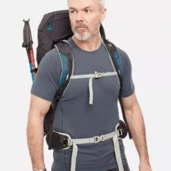 Lowe Alpine Airzone Trek+ 45-55 Litre Mens Hiking Pack -Outdoor Research Store Lowe Alpine Airzone Trek 45 55 Litre Mens Hiking Pack Black Front Person 928433