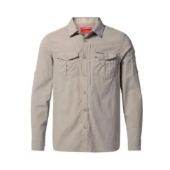 Craghoppers NosiLife Adventure II Mens Long Sleeve Shirt - Parchment