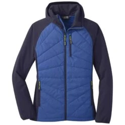 Outdoor Research Refuge Hybrid Womens Insulated Hooded Jacket 18 Outdoor Research Refuge Hybrid Womens Insulated Hooded Jacket -Outdoor Research Store Outdoor Research Refuge Hybrid Womens Hooded Jacket Lapis Naval Blue 380025