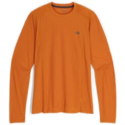 Outdoor Research Echo Mens Long Sleeve Top -Outdoor Research Store Outdoor Research Echo Long Sleeve Tee Marmalade 05