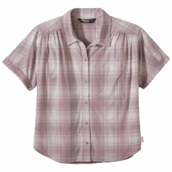 Outdoor Research Astroman Womens Short Sleeve Sun Shirt -Outdoor Research Store OutdoorResearchWomensAstromanSSSunShirt MothPlaid 01 830789