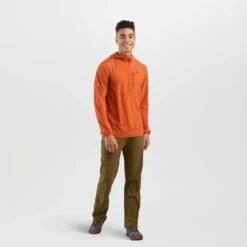 Outdoor Research Astroman Sun Mens Long Sleeve Hooded Top -Outdoor Research Store OutdoorResearch AstromanSunMensHoodie Redrock 04 414836