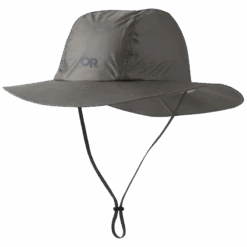Outdoor Research Helium Rain Full Brim Hat -Outdoor Research Store OutdoorResearch HeliumFUllBrimRainHat Pewter 01 655405