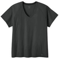 Outdoor Research Echo Womens Plus Size T-Shirt -Outdoor Research Store OutdoorResearch WomensEchoShortSleeveT shirtPlusSize Storm 01 846002