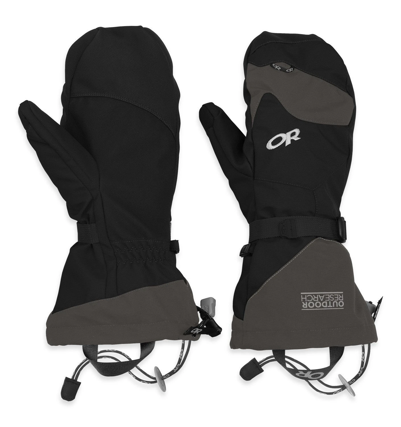 Outdoor Research Meteor Mitts - Black/Charcoal 3 Outdoor Research Meteor Mitts - Black/Charcoal