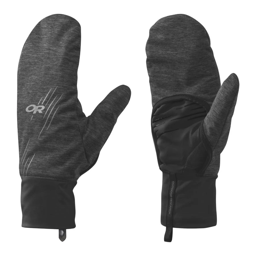 Outdoor Research Overdrive Convertible Gloves - Heather/Black 3 Outdoor Research Overdrive Convertible Gloves - Heather/Black