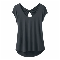 PrAna Willow Womens Short Sleeve Top -Outdoor Research Store Prana Willow Top Coal Top 276432