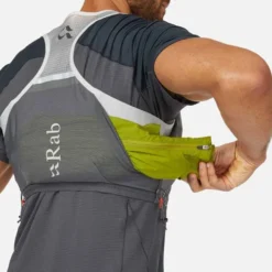 Rab Veil 2 Litre Lightweight Running Vest -Outdoor Research Store RAB Veil 2 Litre Lightweight Running Vest Gargoyle Graphene 05