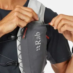 Rab Veil 6 Litre Lightweight Running Vest -Outdoor Research Store RAB Veil 6 Litre Lightweight Vest Gargoyle Graphene 06