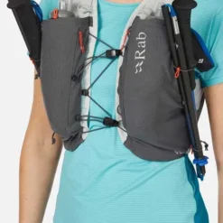 Rab Veil 6 Litre Lightweight Running Vest -Outdoor Research Store RAB Veil 6 Litre Lightweight Vest Gargoyle Graphene 12