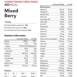 Radix Nutrition FODMAP Mixed Berry Whey Based - 400kcal 7 Radix Nutrition FODMAP Mixed Berry Whey Based - 400kcal -Outdoor Research Store Radix Nutrition FODMAP Breakfast Mixed Berry WheyProtein 03