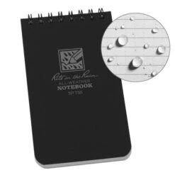 Rite In The Rain Polydura Waterproof Spiral Notebook - 3 X 5 -Outdoor Research Store RiteintheRain SpiralNotebook 3x5 Black