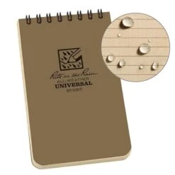 Rite In The Rain Polydura Waterproof Spiral Notebook - 3 X 5 -Outdoor Research Store RiteintheRain SpiralNotebook 3x5 Tan 440014