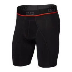 SAXX Kinetic HD Light-Compression Mesh Long Leg Brief -Outdoor Research Store SAXX Kinetic HD Long Leg Black 01