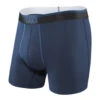 SAXX Quest Quick Dry Mesh Boxer Fly Brief - Midnight Blue 1 SAXX Quest Quick Dry Mesh Boxer Fly Brief - Midnight Blue -Outdoor Research Store SAXX Quest Mightnight Blue 01