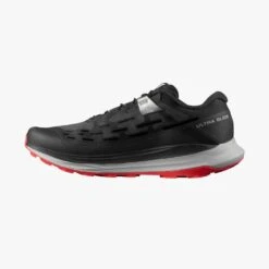 Salomon Ultra Glide Mens Trail Running Shoe - Black/Alloy/Goji Berry -Outdoor Research Store Salomon UltraGlideMensTrailRunningShoes Black Alloy GojiBerry 06 333500