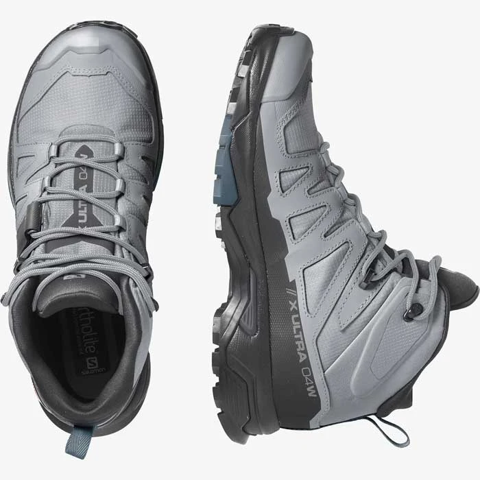 Salomon X Ultra 4 MID GTX Women's Hiking Boot - Quarry/Black/Legion Blue 4 Salomon X Ultra 4 MID GTX Women's Hiking Boot - Quarry/Black/Legion Blue - Image 2