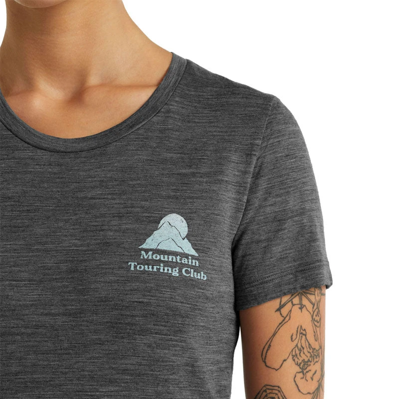 Icebreaker Tech Lite II Short Sleeve Womens T-Shirt - Mountain Touring Club 4 Icebreaker Tech Lite II Short Sleeve Womens T-Shirt - Mountain Touring Club - Image 2