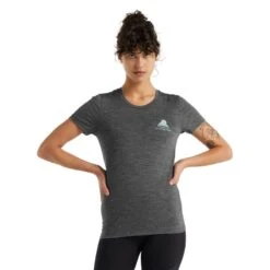 Icebreaker Tech Lite II Short Sleeve Womens T-Shirt - Mountain Touring Club -Outdoor Research Store TechLiteIIShortSleeveT ShirtMountainTouringClub 746997