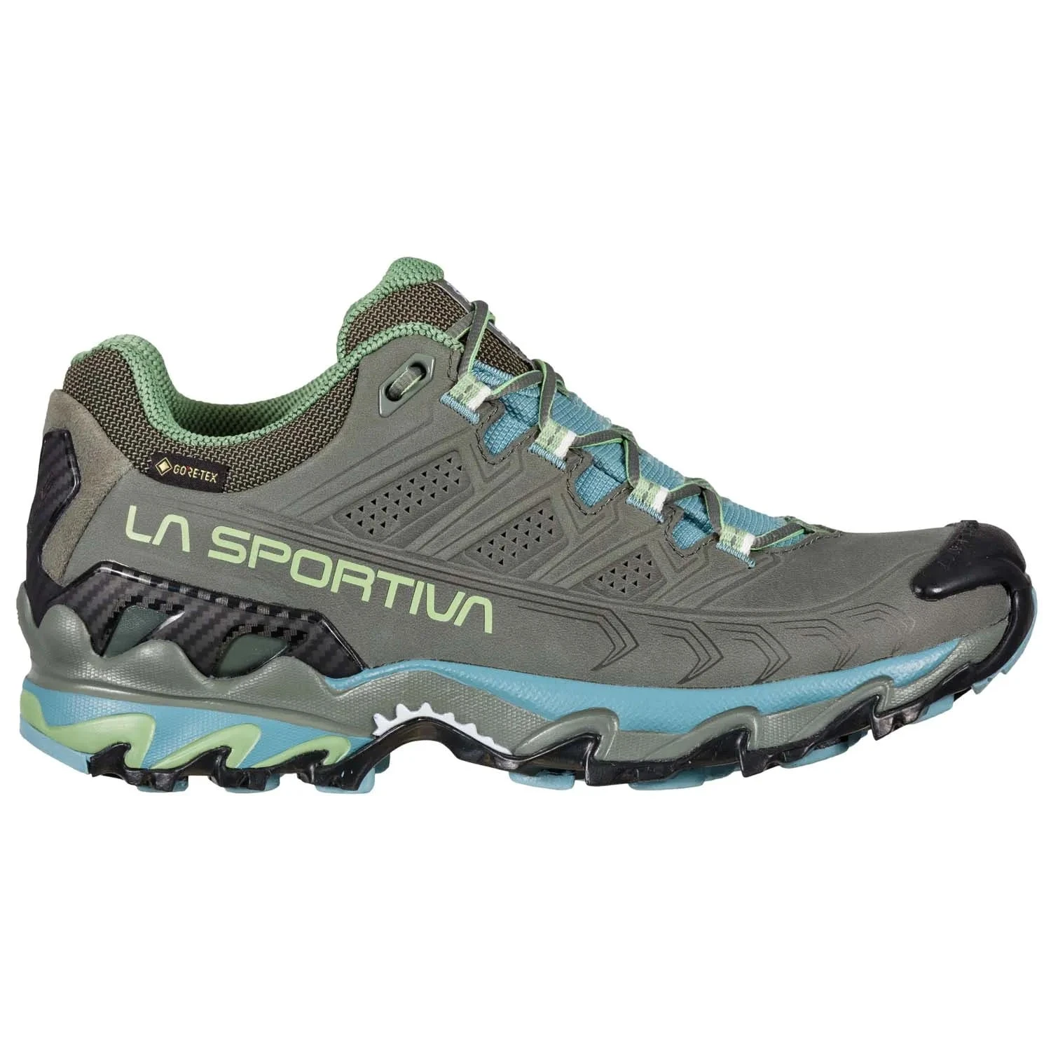 La Sportiva Ultra Raptor II Leather Wide GTX Womens Hiking Shoe - Clay/Mist 7 La Sportiva Ultra Raptor II Leather Wide GTX Womens Hiking Shoe - Clay/Mist - Image 5