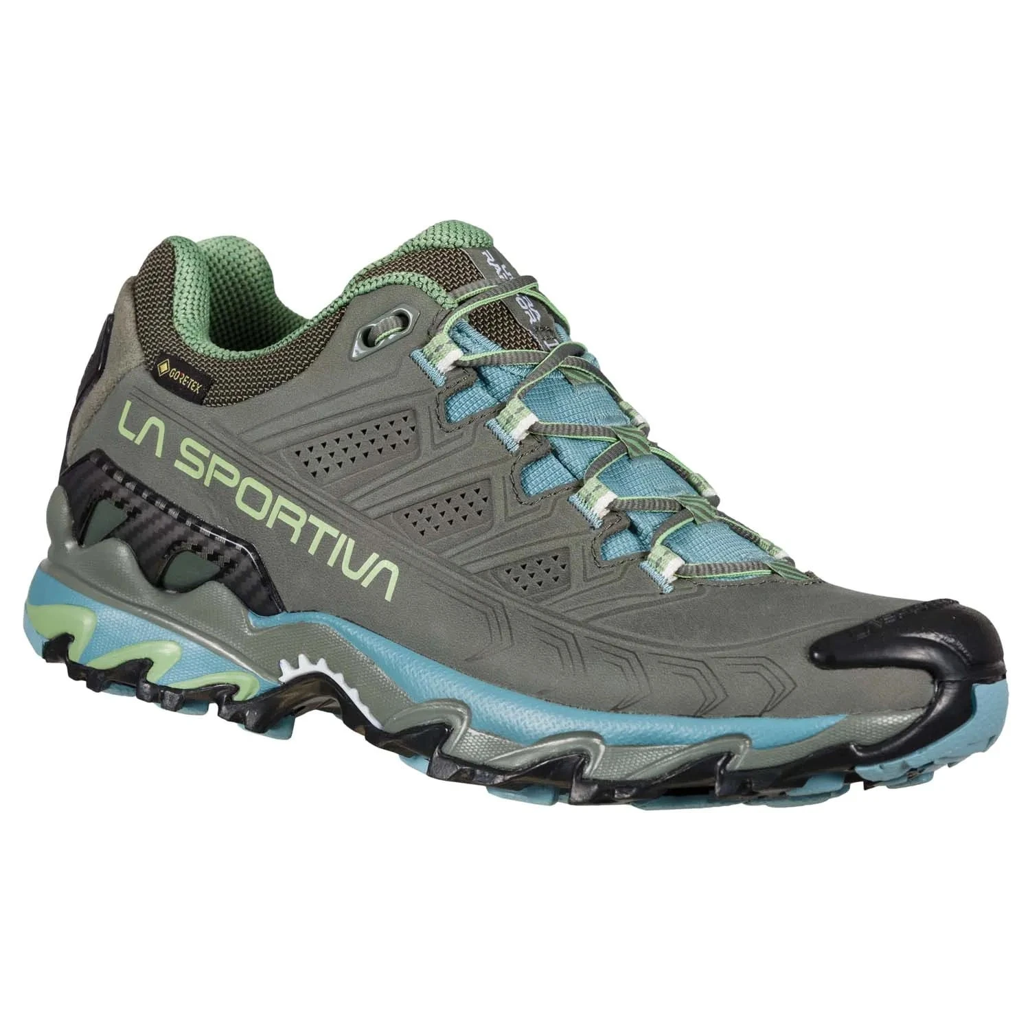 La Sportiva Ultra Raptor II Leather Wide GTX Womens Hiking Shoe - Clay/Mist 4 La Sportiva Ultra Raptor II Leather Wide GTX Womens Hiking Shoe - Clay/Mist - Image 2